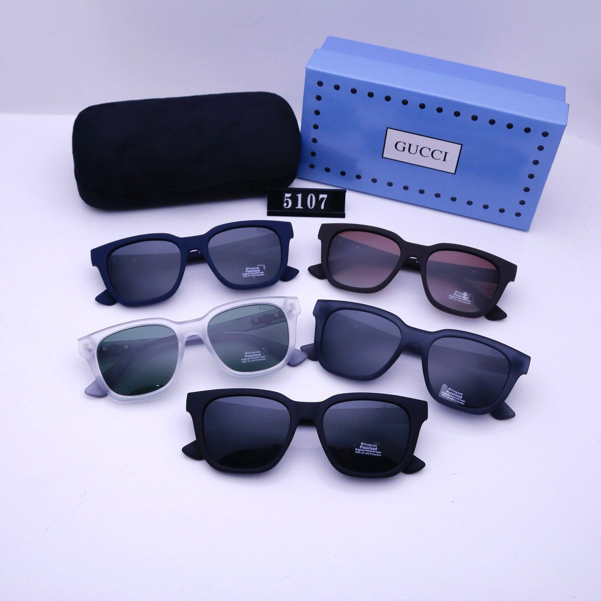 Vintage quadratische Gummi-Sonnenbrille