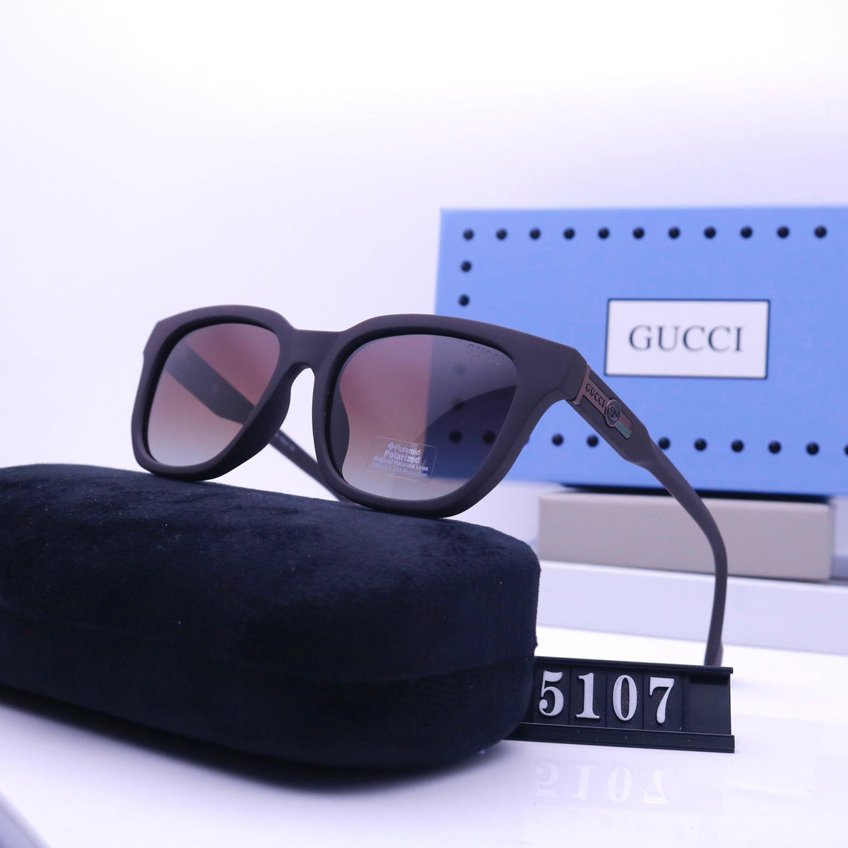 Vintage quadratische Gummi-Sonnenbrille