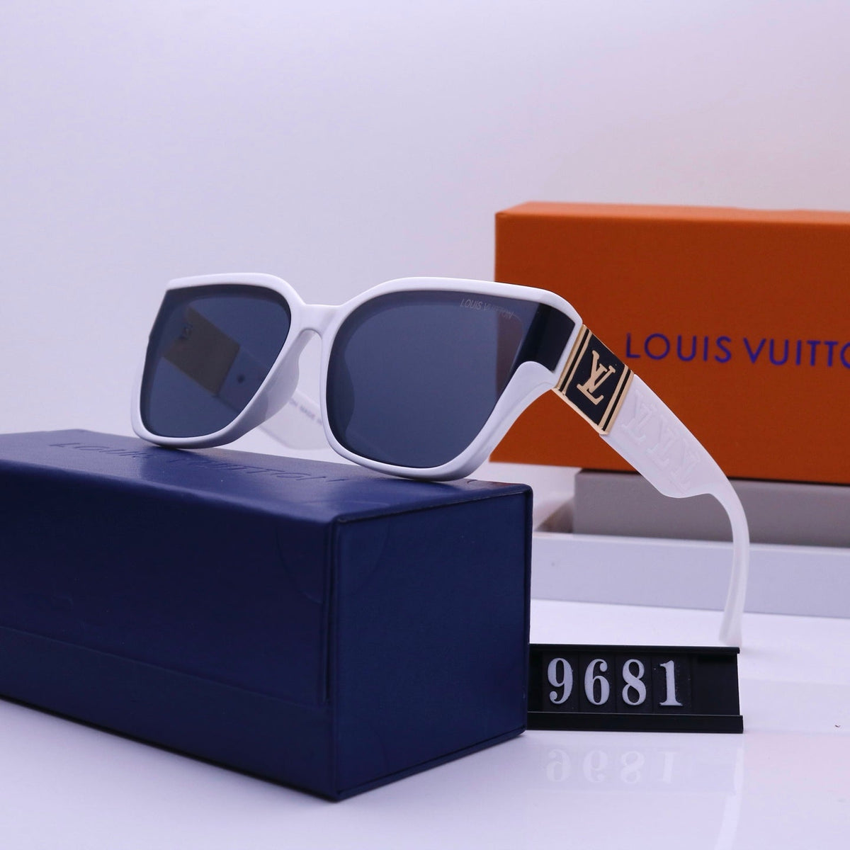 Vintage quadratische Unisex-Sonnenbrille