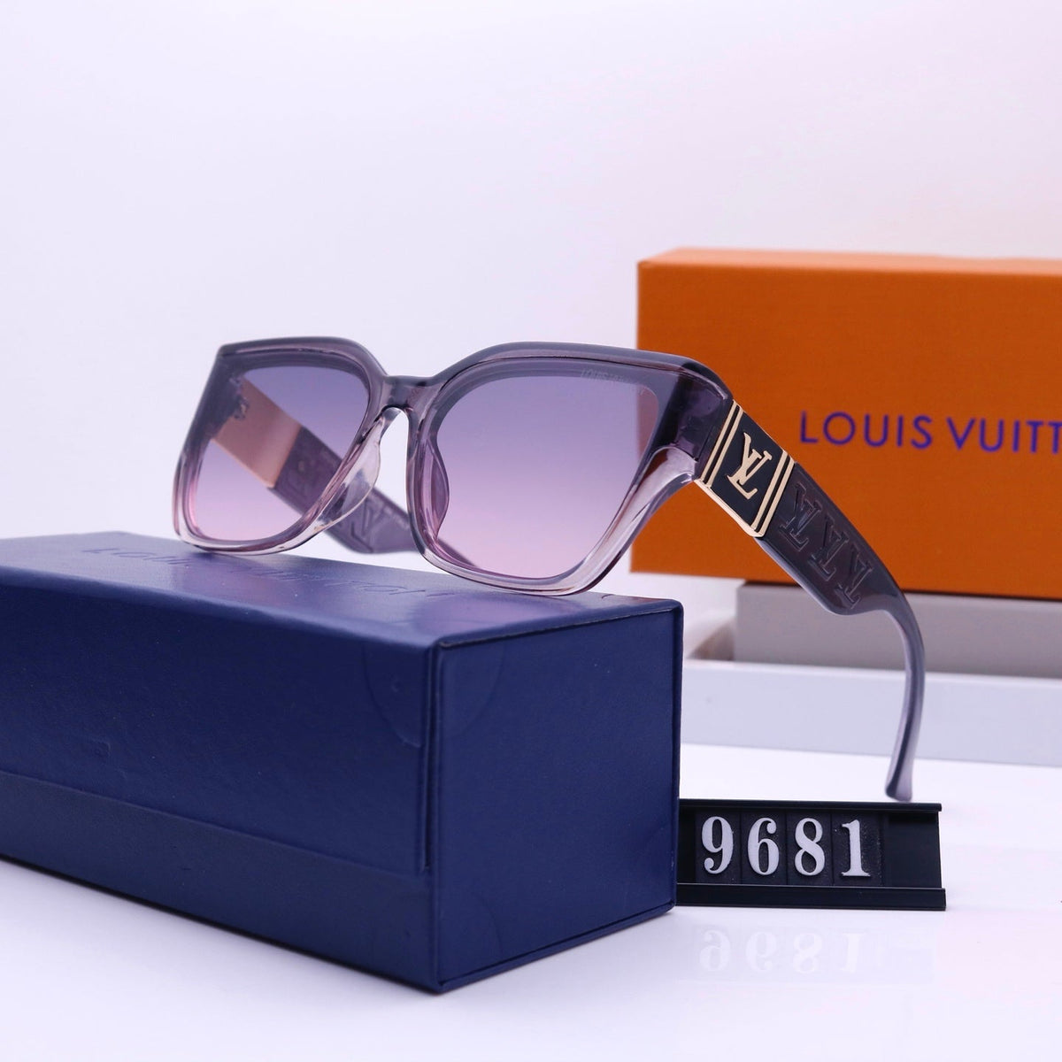 Vintage quadratische Unisex-Sonnenbrille