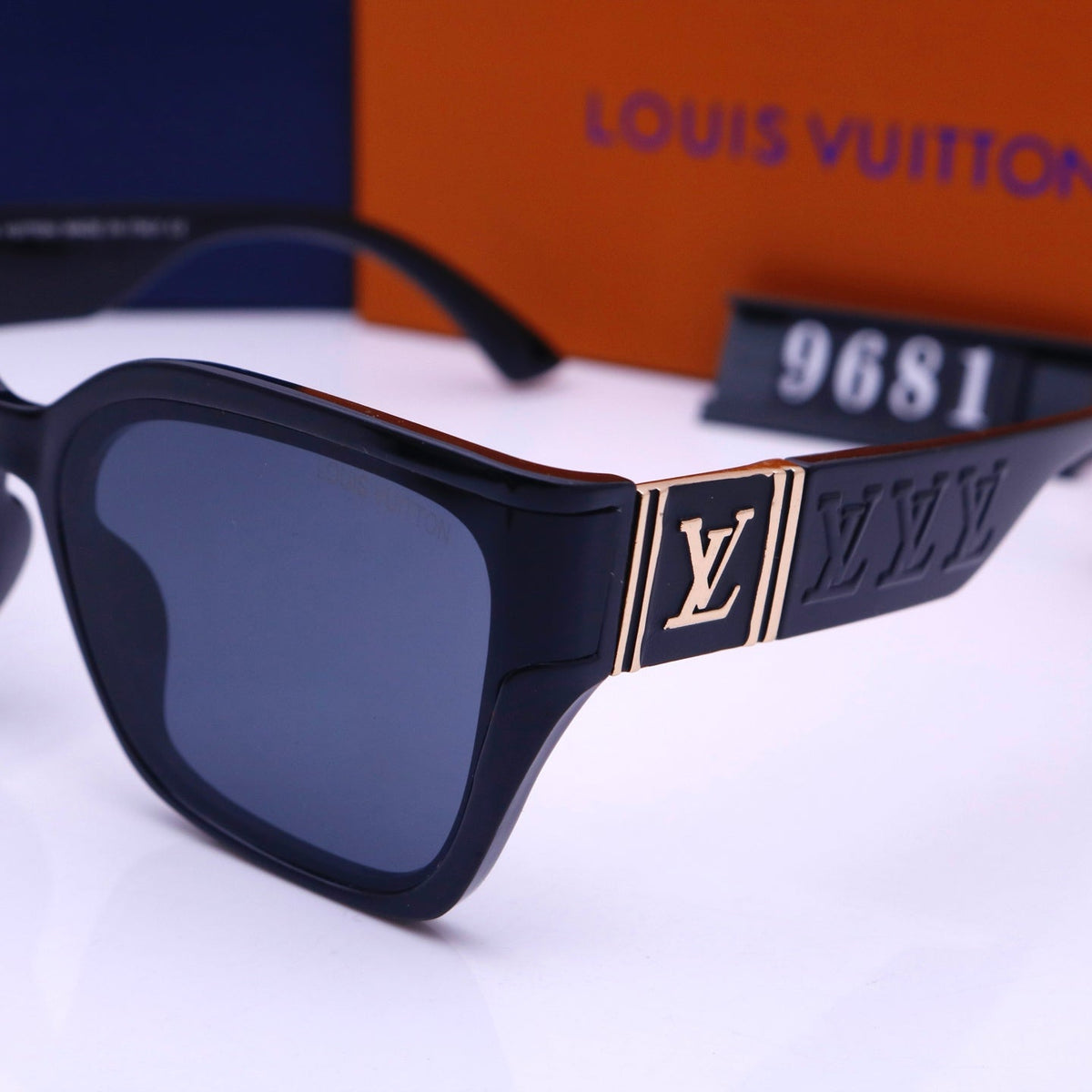 Vintage quadratische Unisex-Sonnenbrille