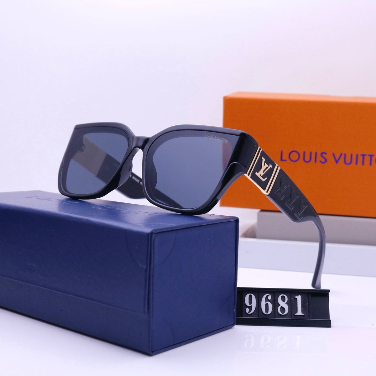 Vintage quadratische Unisex-Sonnenbrille