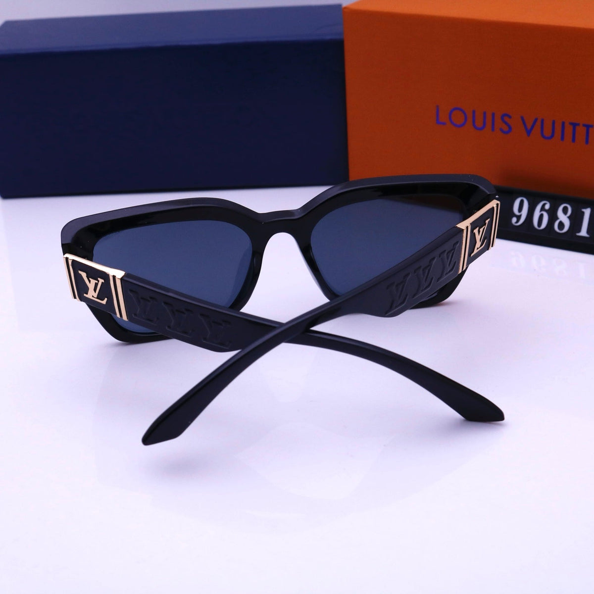 Vintage quadratische Unisex-Sonnenbrille