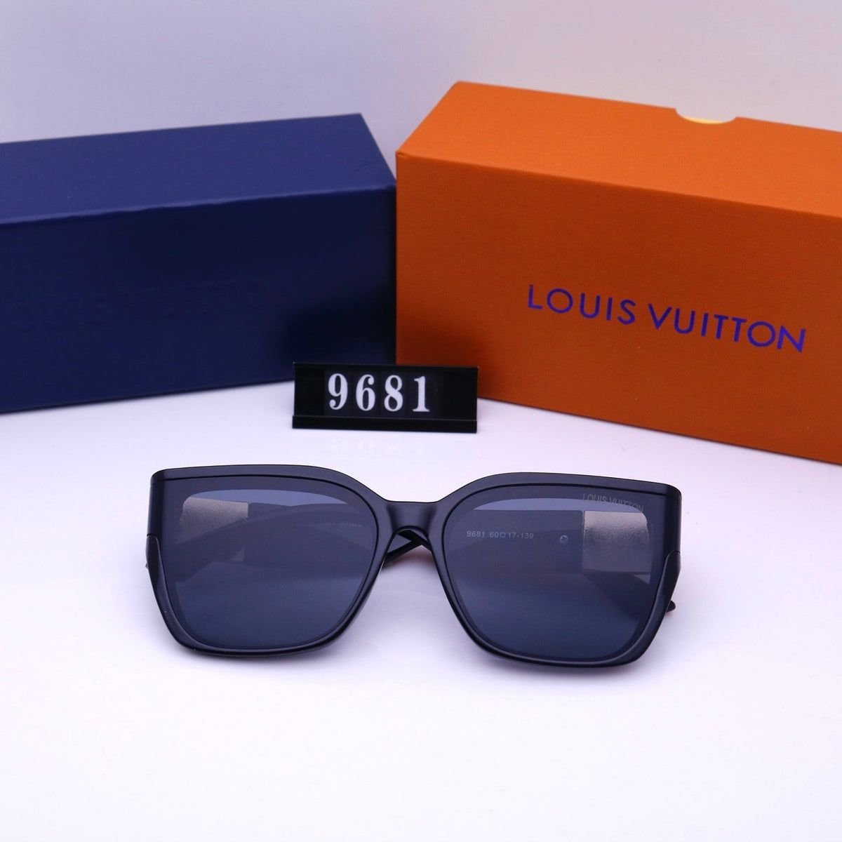 Vintage quadratische Unisex-Sonnenbrille