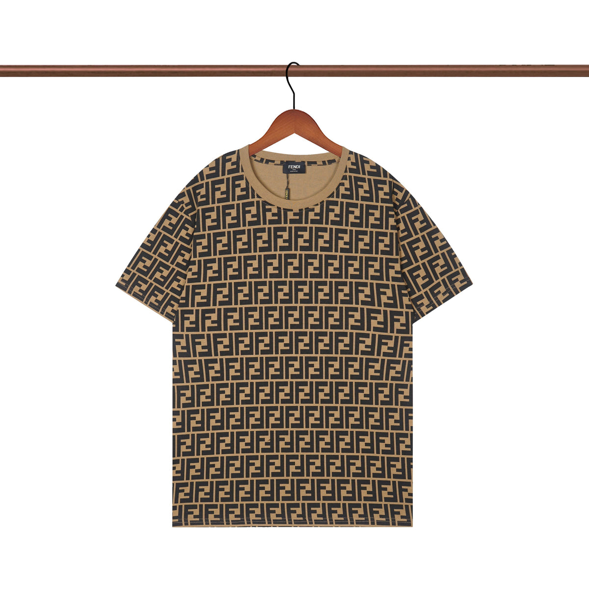Vintage T-Shirt mit Buchstaben F Print