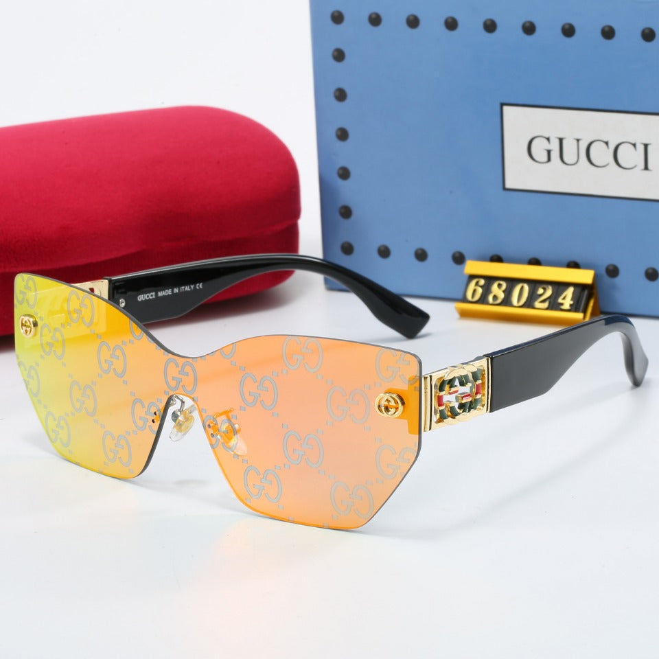 Retro rahmenlose Sonnenbrille mit Metall-G-Gestell