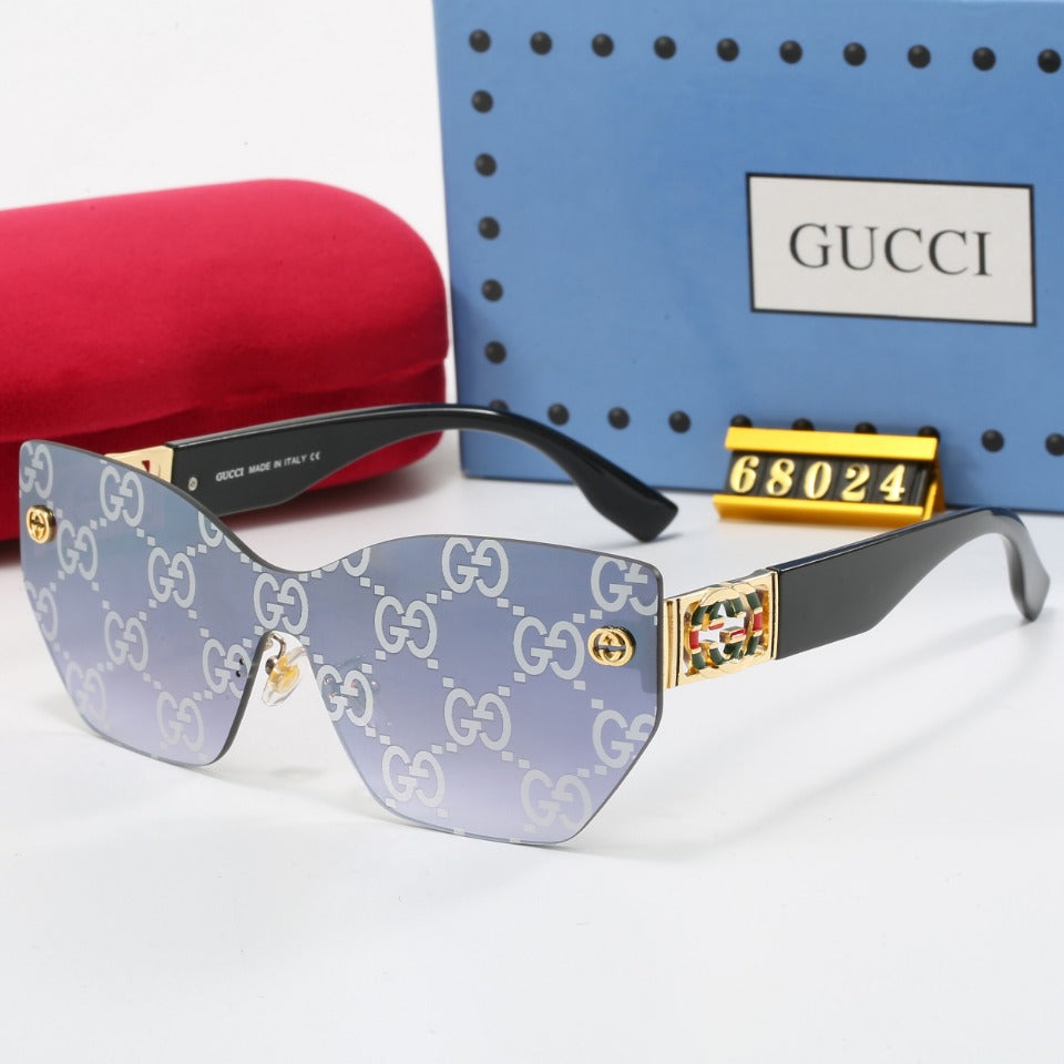 Retro rahmenlose Sonnenbrille mit Metall-G-Gestell