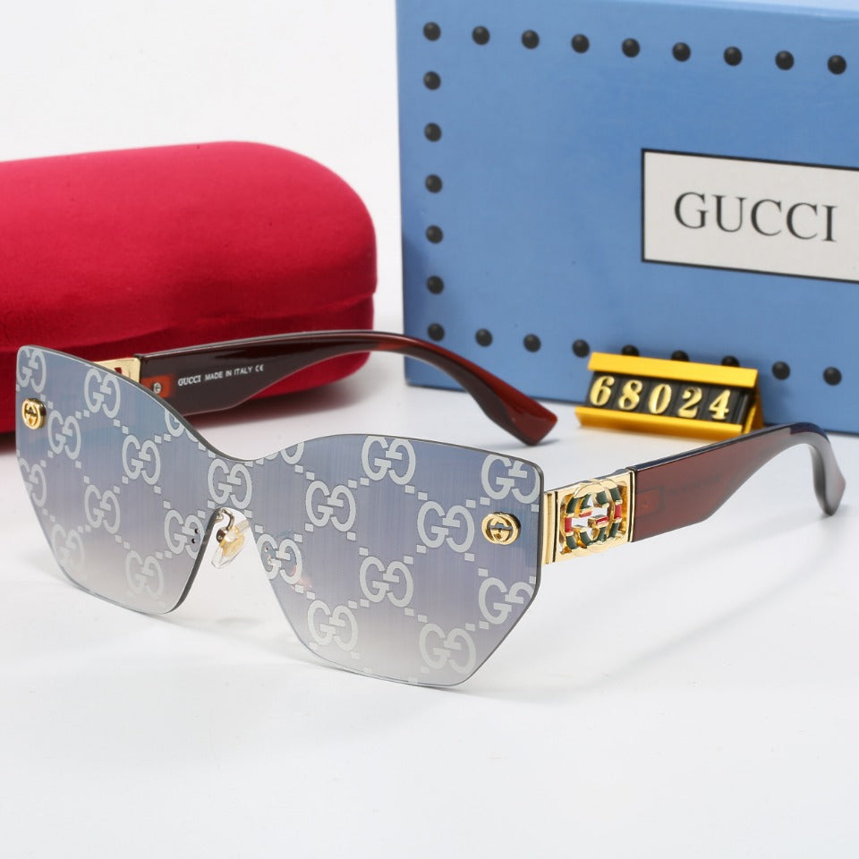 Retro rahmenlose Sonnenbrille mit Metall-G-Gestell