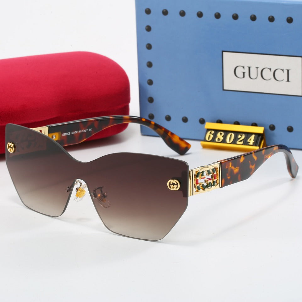Retro rahmenlose Sonnenbrille mit Metall-G-Gestell