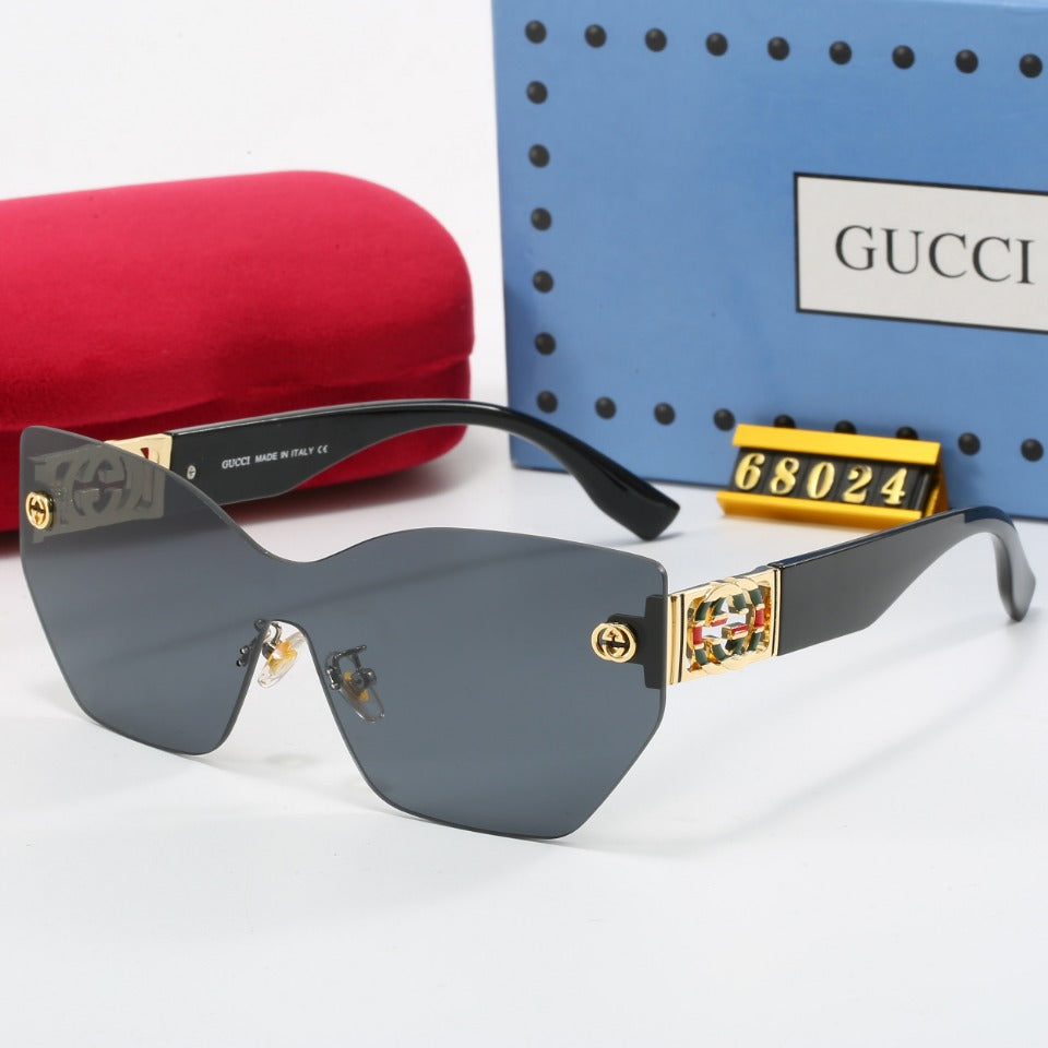 Retro rahmenlose Sonnenbrille mit Metall-G-Gestell