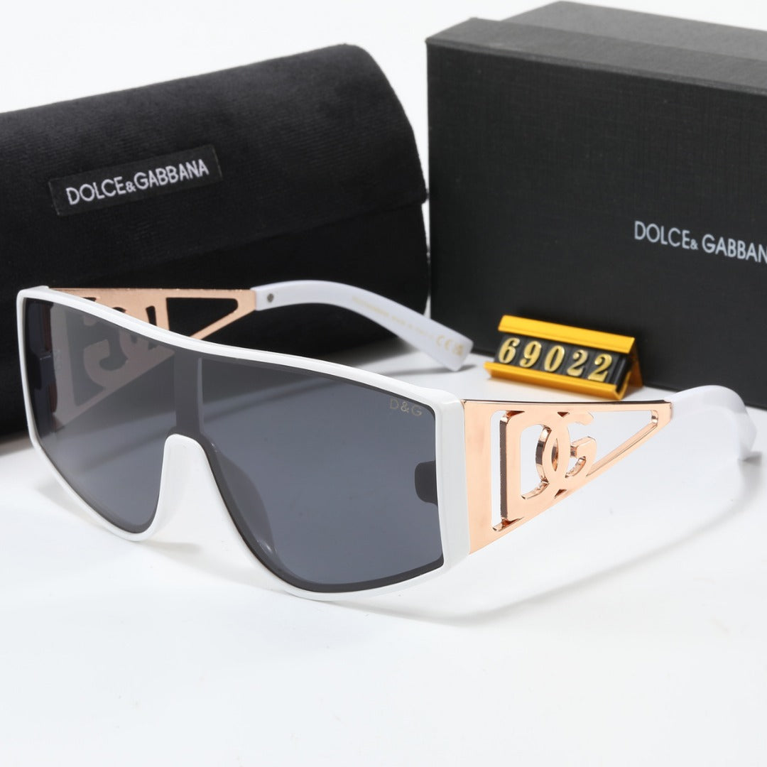 Oversized Fashionable Metallrahmen-Sonnenbrille