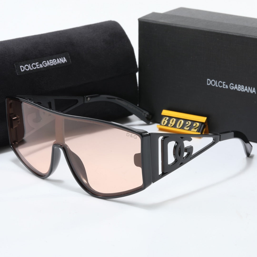 Oversized Fashionable Metallrahmen-Sonnenbrille