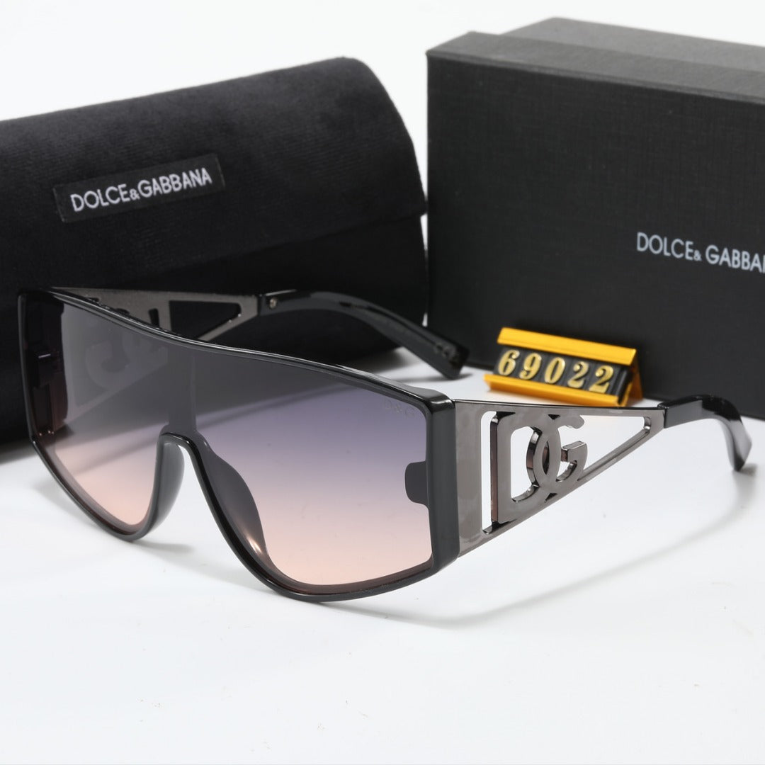 Oversized Fashionable Metallrahmen-Sonnenbrille