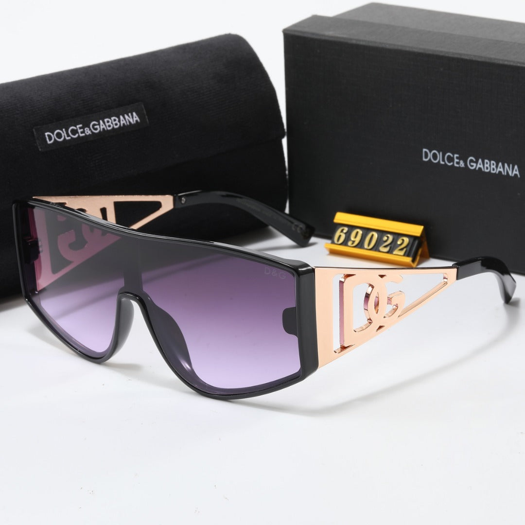 Oversized Fashionable Metallrahmen-Sonnenbrille