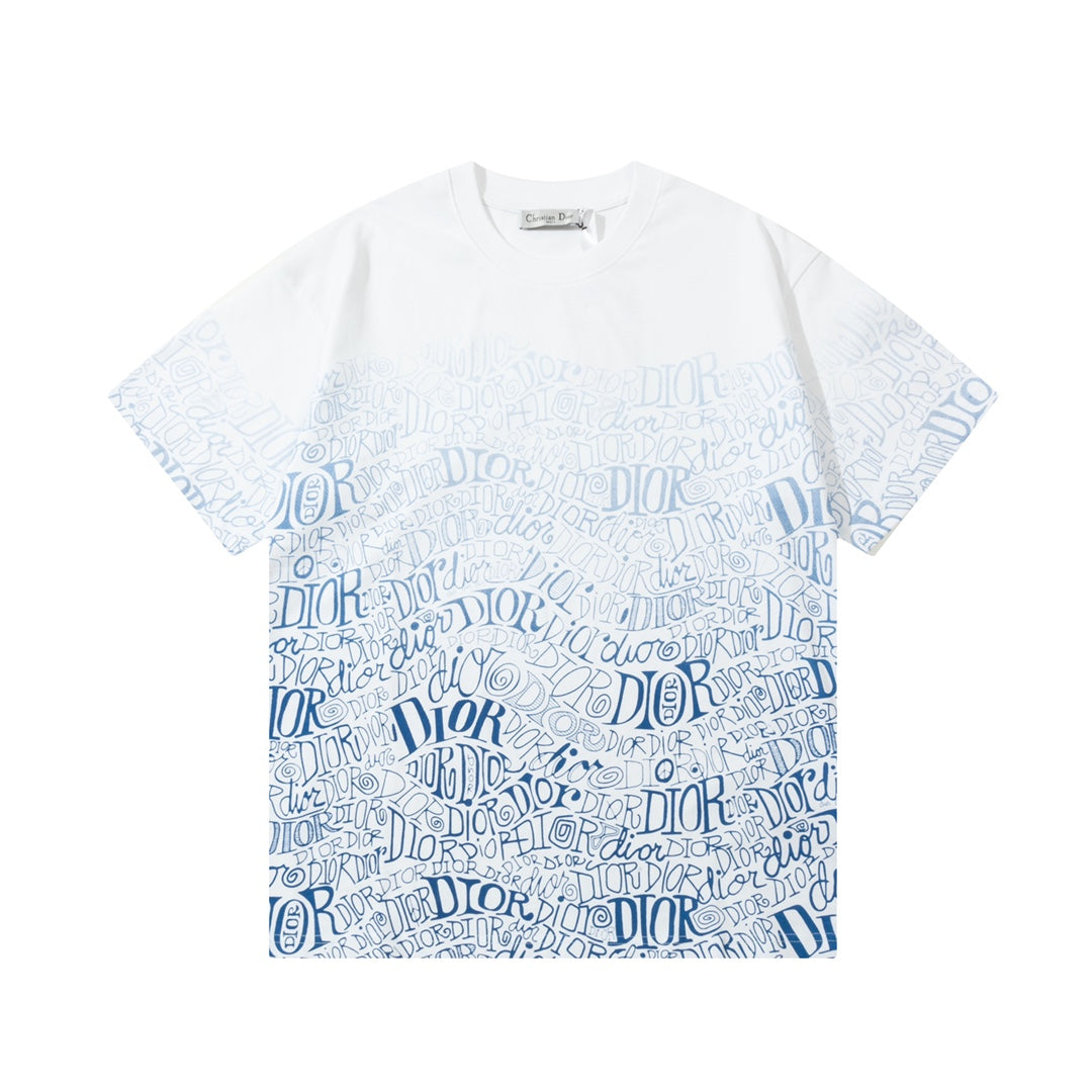 T-Shirt mit Farbverlauf im Direktsprühdruck