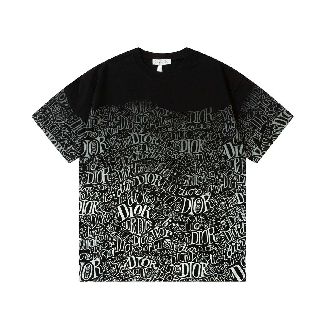 T-Shirt mit Farbverlauf im Direktsprühdruck