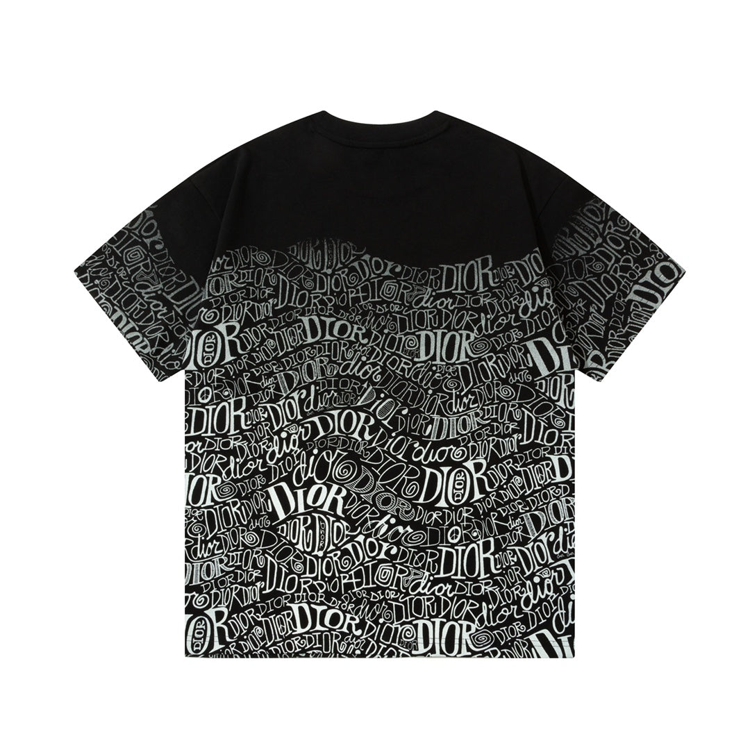 T-Shirt mit Farbverlauf im Direktsprühdruck