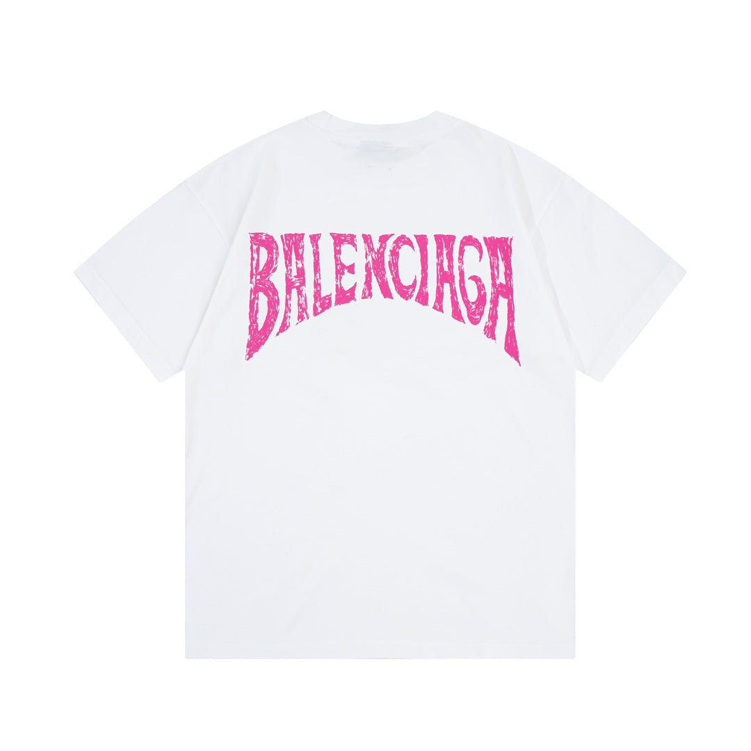 T-Shirt mit Sonnenuntergangsturm-Print