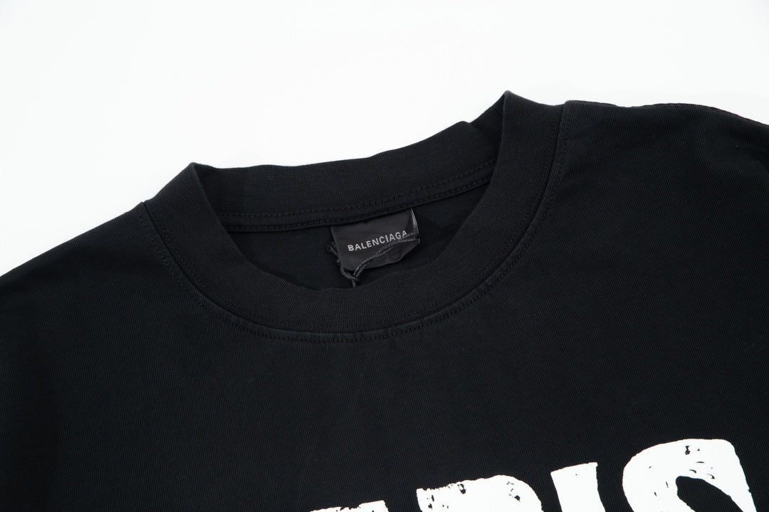 T-Shirt mit Sonnenuntergangsturm-Print
