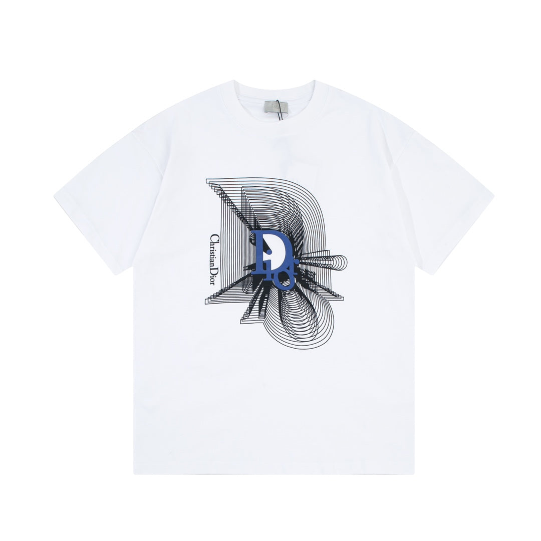 T-Shirt mit Geister-Farbverlauf-Print