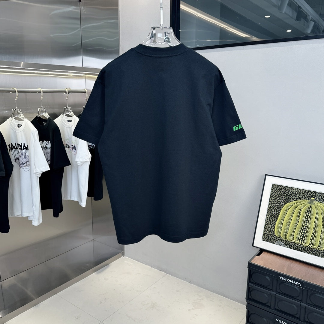 Buchstaben-Schaum-Druck T-Shirt
