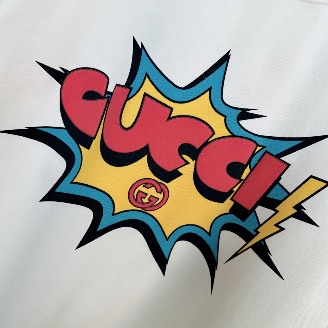 T-Shirt mit explodierenden Bonbon-Elementen
