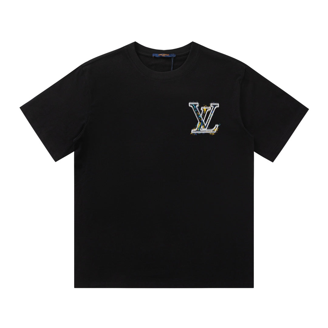 Gelbes T-Shirt mit Graffiti-Print