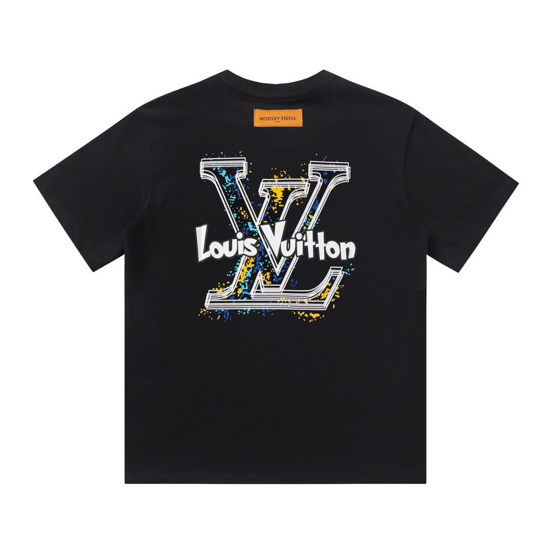 Gelbes T-Shirt mit Graffiti-Print