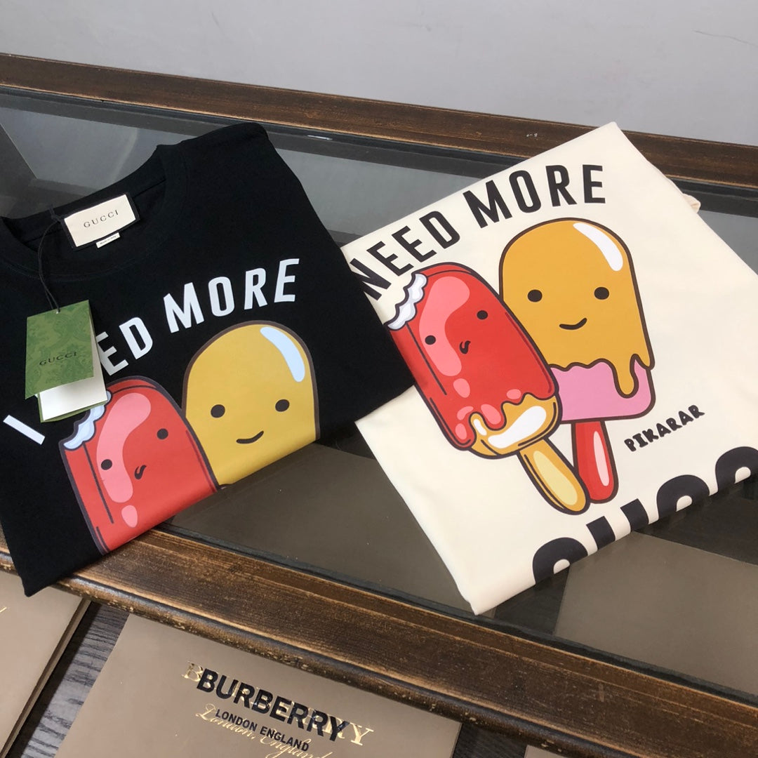 Niedliches Eiscreme-Print T-Shirt
