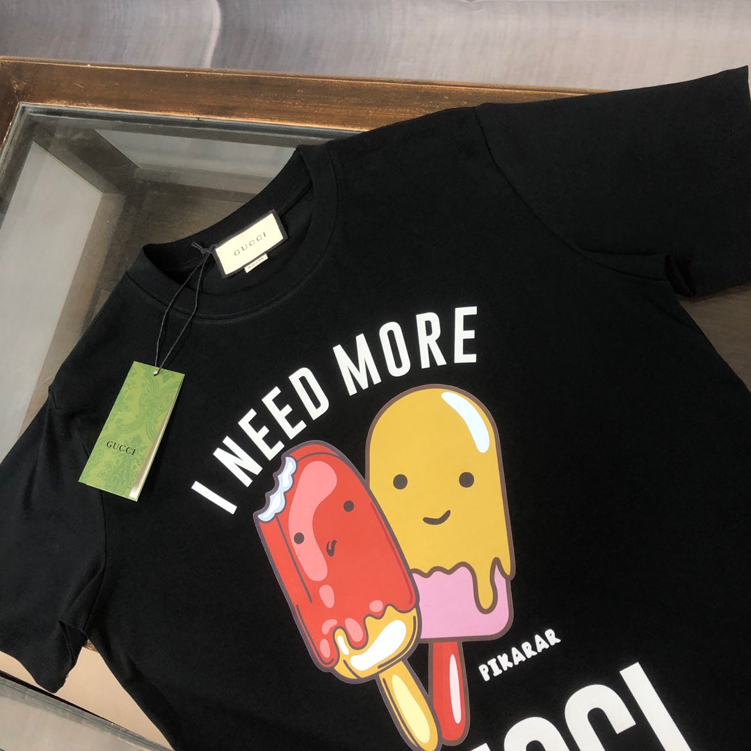 Niedliches Eiscreme-Print T-Shirt