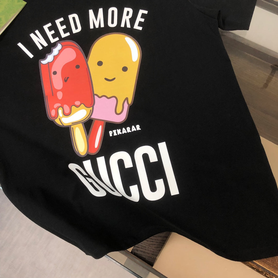 Niedliches Eiscreme-Print T-Shirt