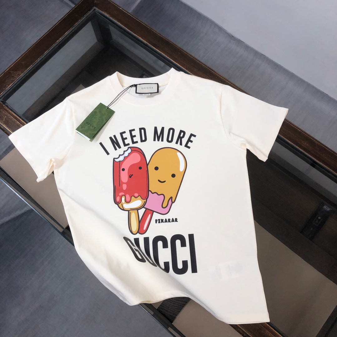 Niedliches Eiscreme-Print T-Shirt
