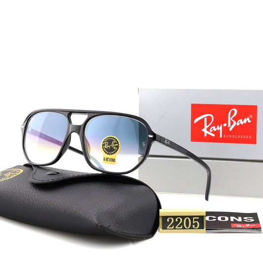 Retro Double Bridge Aviator Sunglasses - 2205