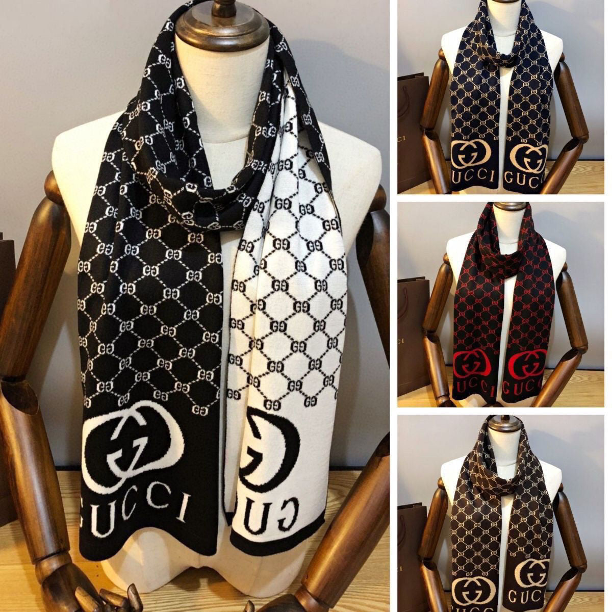 Unisex warmer Kaschmirschal mit Prägung