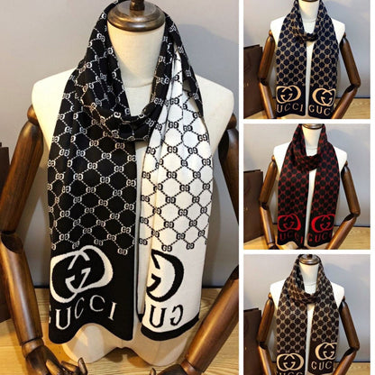 Unisex warmer Kaschmirschal mit Prägung