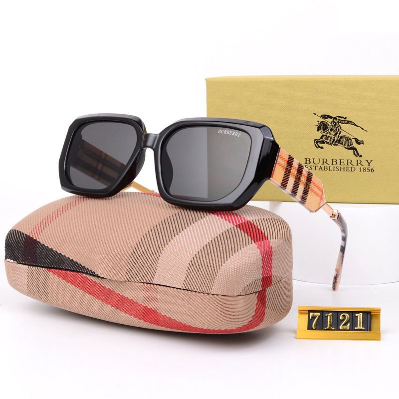 Polarisierte Retro-Sonnenbrille mit Schachbrettmuster