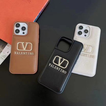 Luxuriöses Etui aus geprägtem Leder