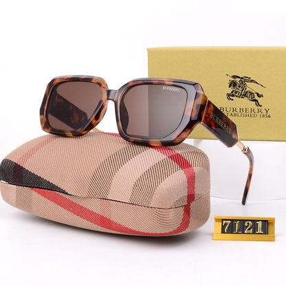 Polarisierte Retro-Sonnenbrille mit Schachbrettmuster