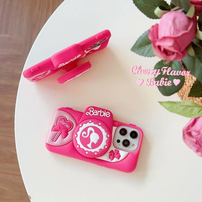 Schöne rosa Silikon-Kameratasche