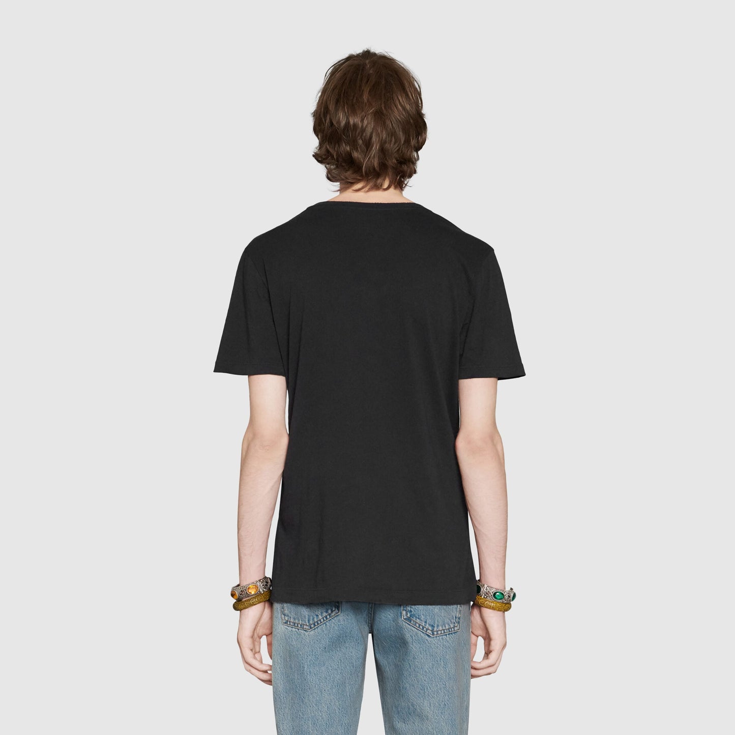 Rot-grün gestreiftes T-Shirt