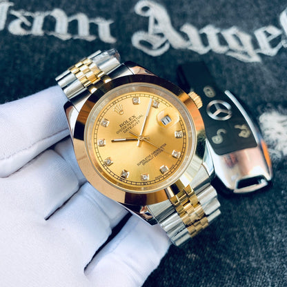 Premium Stainless Steel Mechanical Watch 7 Color Options Classic Luxury Style