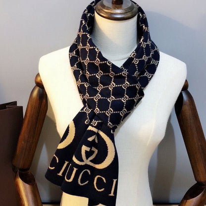 Unisex warmer Kaschmirschal mit Prägung