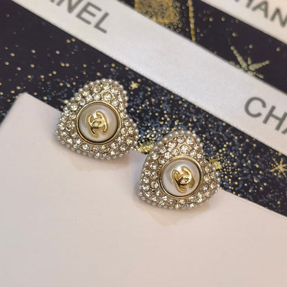 Vintage Diamant Herzohrstecker