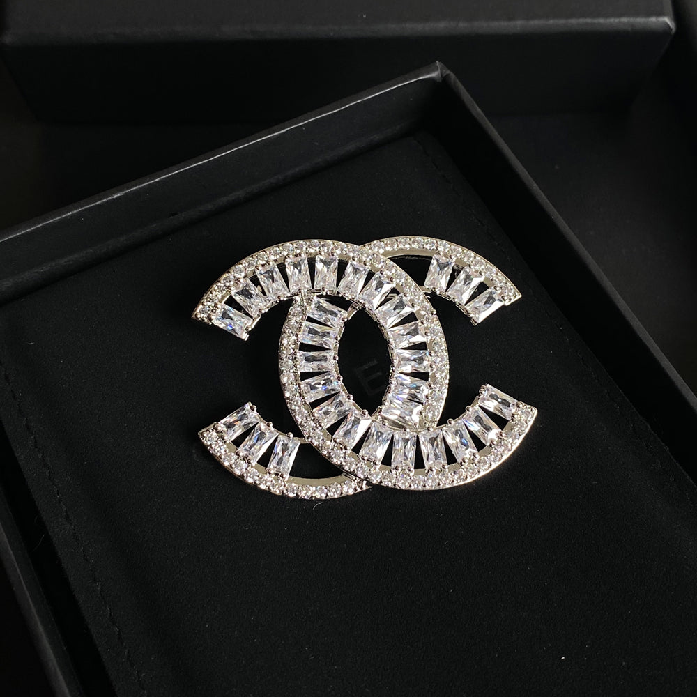 Temperament Kristall Diamant Brosche