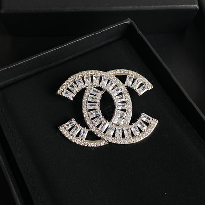 Temperament Kristall Diamant Brosche