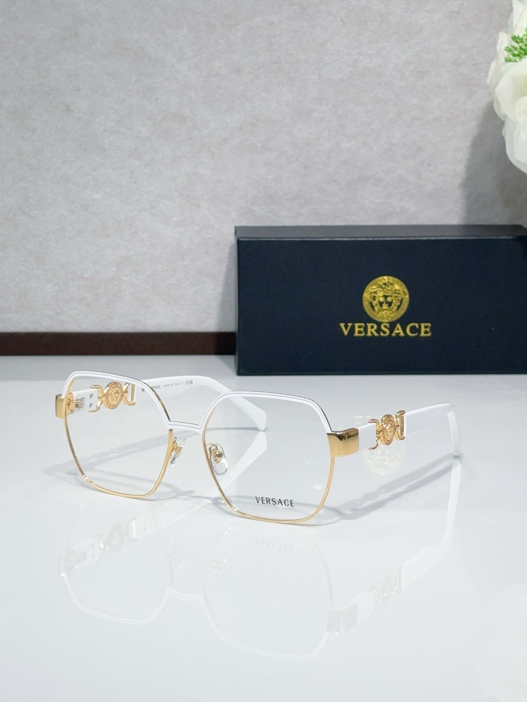Metal Polygon Optical Glasses 8 Style Options Vintage Engraved Temple Design Classic Fashion Luxury Look - VE1291D