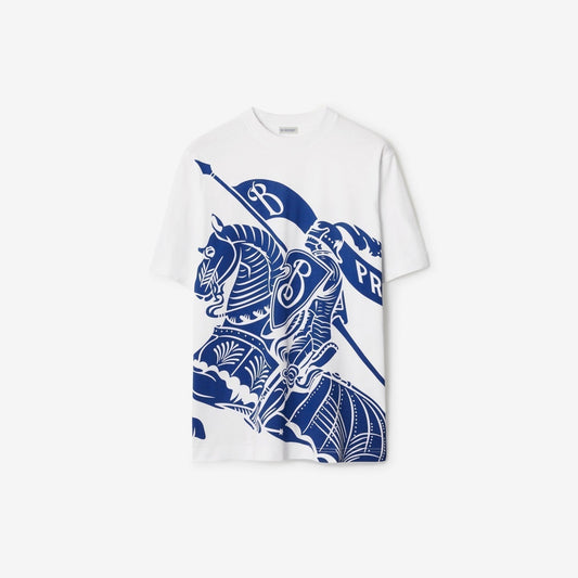 Blaues Ritter-Print-T-Shirt