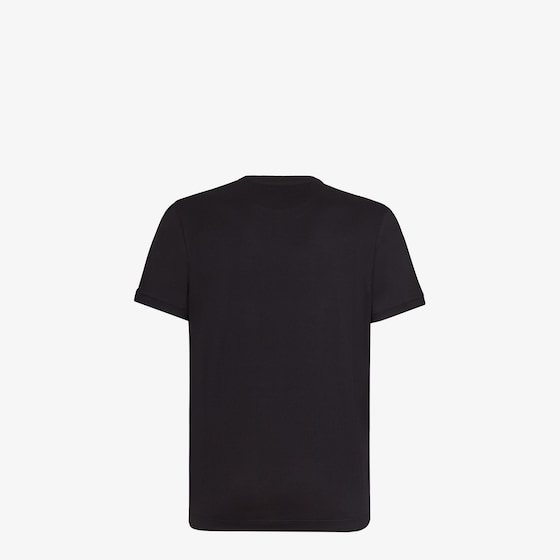 Braunes Etikett bedrucktes T-Shirt