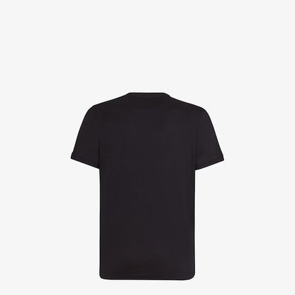 Braunes Etikett bedrucktes T-Shirt