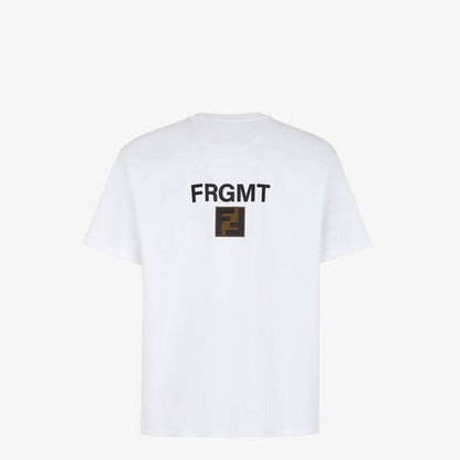 T-Shirt mit schwarzem Buchstaben-Print